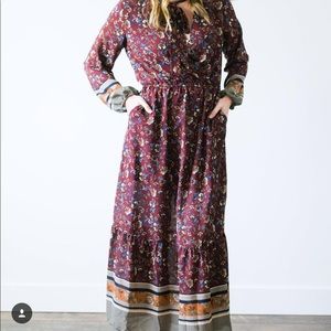 Bohemian style Maxi dress size small